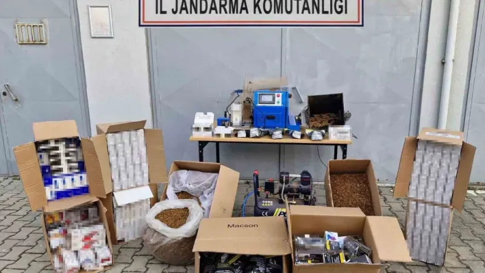 Tekirdağ'da jandarmadan kaçak tütün operasyonu