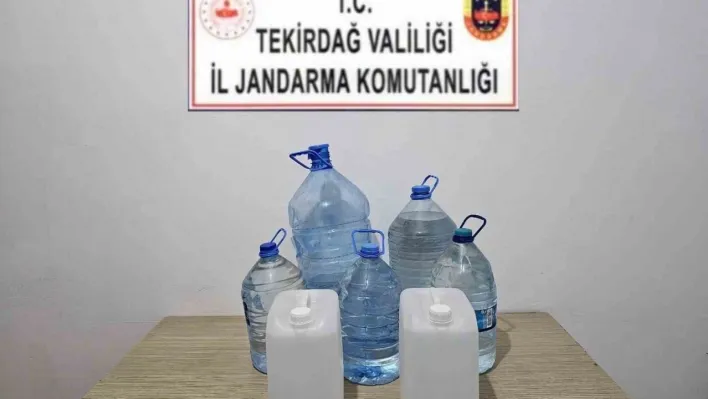 Tekirdağ'da jandarmadan kaçak içki ve ruhsatsız silah operasyonu