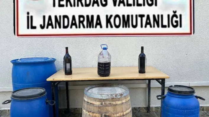 Tekirdağ'da jandarmadan kaçak içki ve tütün operasyonu