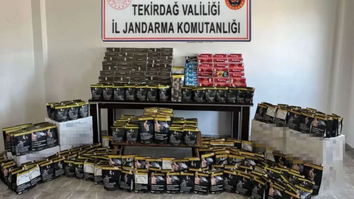 Tekirdağ'da kaçak alkol ve tütün operasyonu