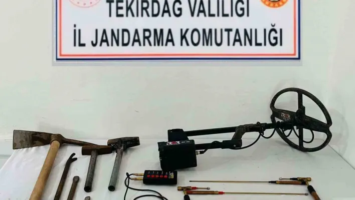 Tekirdağ'da kaçak kazı operasyonu