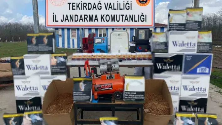 Tekirdağ'da kaçak sigara operasyonu