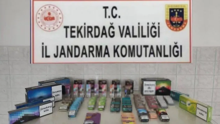 Tekirdağ'da kaçak sigara ve elektronik sigara operasyonu