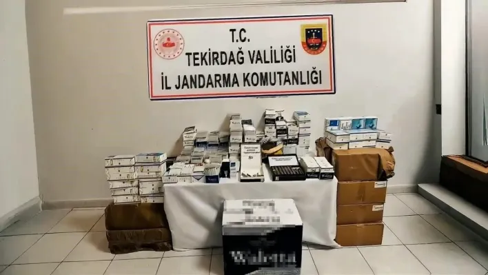 Tekirdağ'da kaçak tütün operasyonu: Binlerce paket ele geçirildi