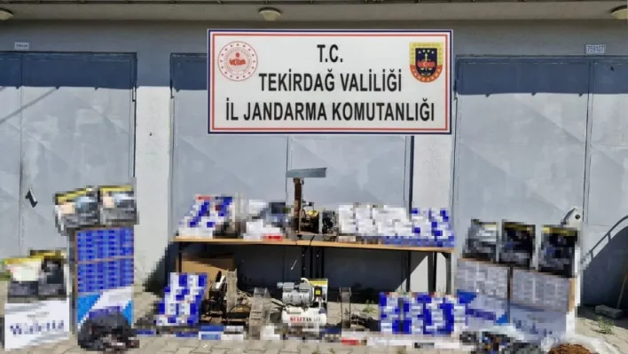 Tekirdağ'da kaçak tütün operasyonu: 1 milyon 100 bin TL değerinde malzeme ele geçirildi