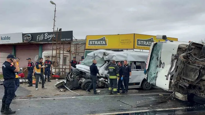 Tekirdağ'da korkunç kaza: 3 ölü, 9 yaralı