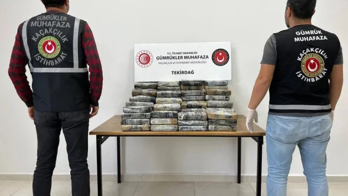 Tekirdağ'da Limandaki konteynerden 114 kilogram kokain ele geçirildi