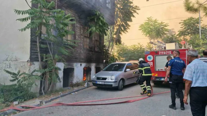 Tekirdağ'da metruk binada yangın
