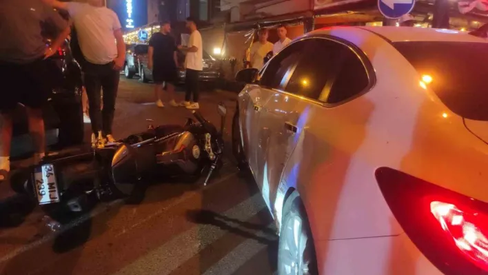 Tekirdağ'da motosiklet ile otomobil çarpıştı: 1 yaralı