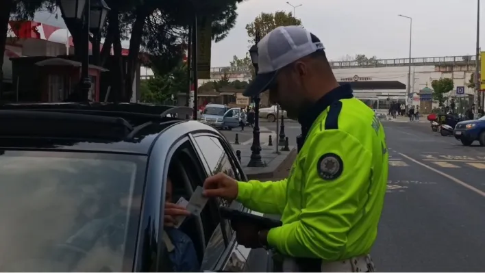 Tekirdağ'da muayenesiz ve cam filmli araçlara ceza