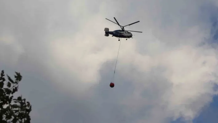 Tekirdağ'da orman yangınında soğutma çalışmaları sürüyor