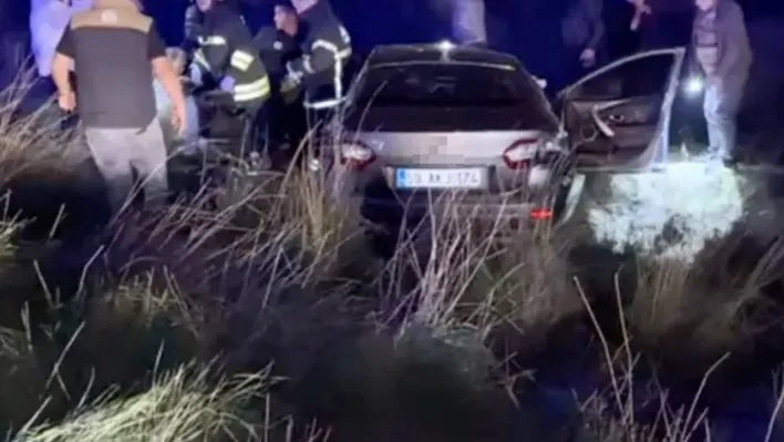 Tekirdağ'da otomobil şarampole yuvarlandı: 1 ölü, 1 yaralı