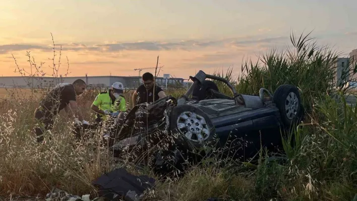 Tekirdağ'da otomobil takla attı: 2 ölü