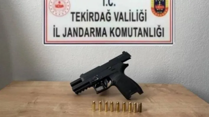 Tekirdağ'da ruhsatsız silah operasyonu