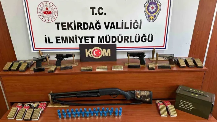 Tekirdağ'da silah ticaretine operasyon: 7 şüpheliye işlem