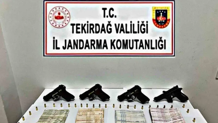 Tekirdağ'da silah ve uyuşturucu operasyonu