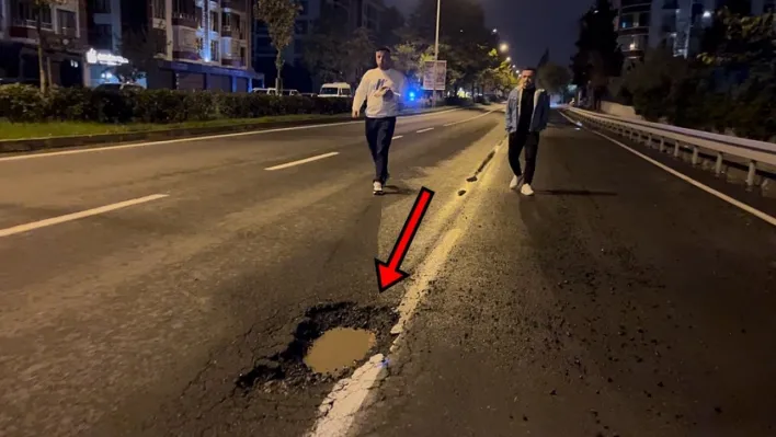 Tekirdağ'da sürücü çukurdan kaçarken başka çukura daldı: 'Çok kötüydü, çok korktuk'