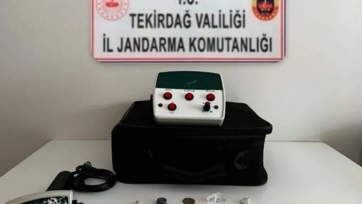 Tekirdağ'da tarihi eser niteliğinde objeler ele geçirildi