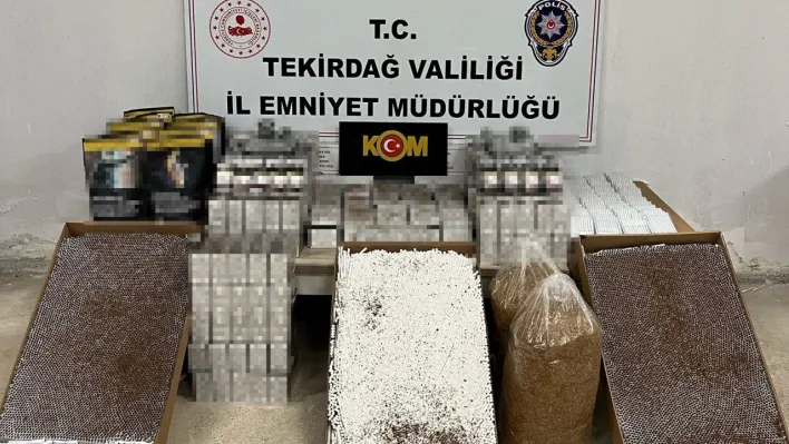 Tekirdağ'da tütün mamulü kaçakçılığı operasyonunda 2 tutuklama