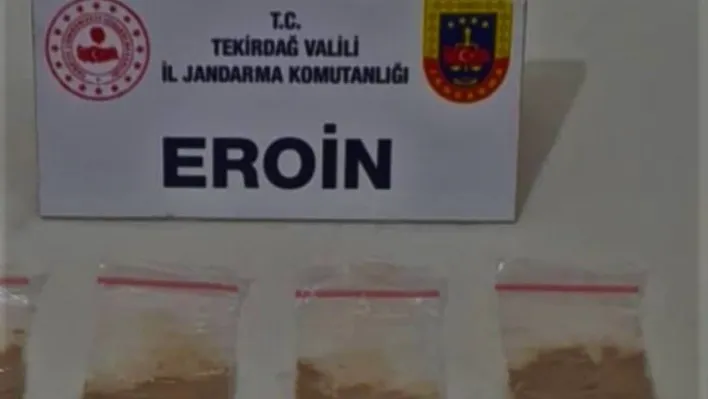 Tekirdağ'da uyuşturucu operasyonu