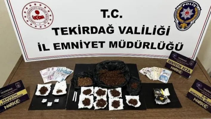 Tekirdağ'da uyuşturucu operasyonunda 9 kişi tutuklandı