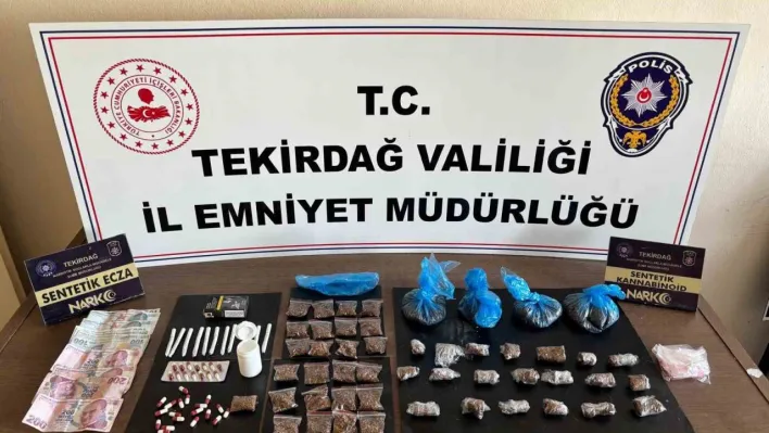 Tekirdağ'da uyuşturucu operasyonunda 3 kişi tutuklandı