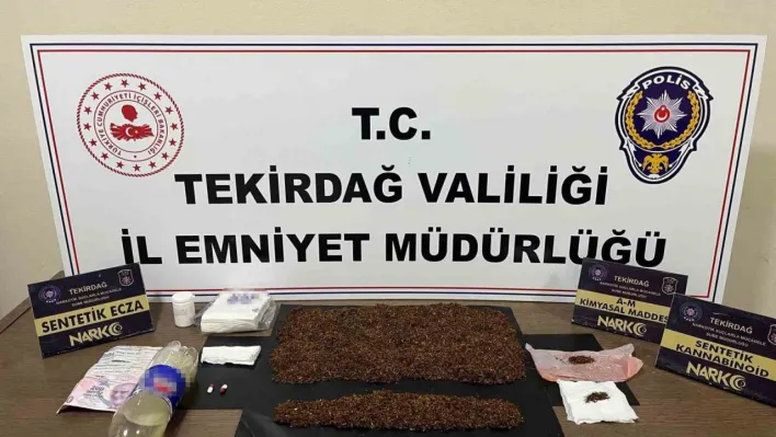 Tekirdağ'da uyuşturucu operasyonunda 3 şüpheli tutuklandı