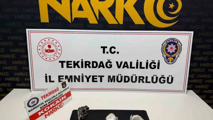Tekirdağ'da uyuşturucu operasyonunda 2 kişi tutuklandı