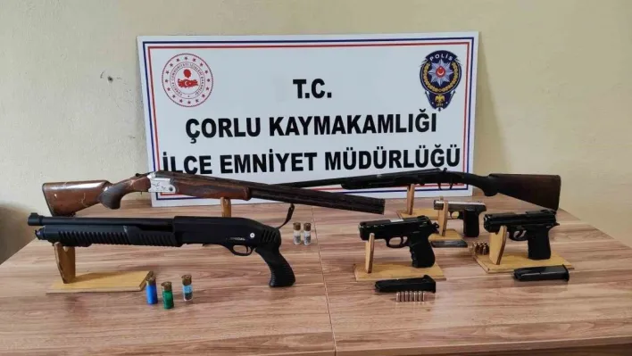 Tekirdağ'da uyuşturucu ve silah operasyonlarında 32 aranan kişi yakalandı