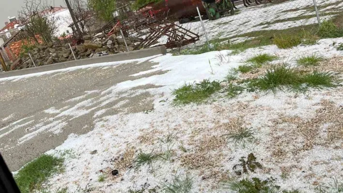 Tekirdağ dolu ve sağanak yağış etkili oldu