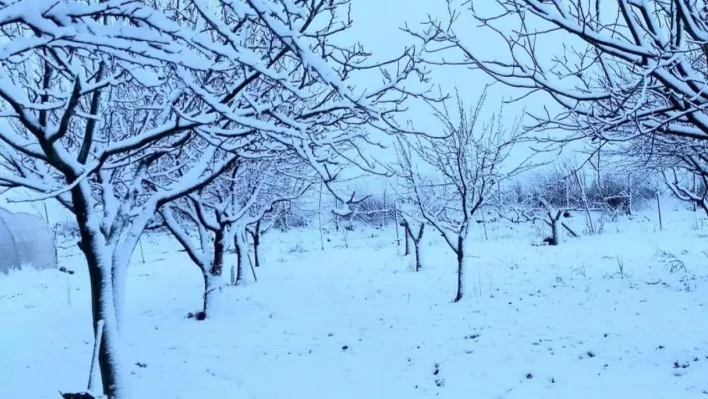 Tekirdağ Hayrabolu'da kar yağışı