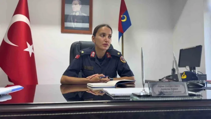 Tekirdağ'ın ilk kadın ilçe jandarma komutanı