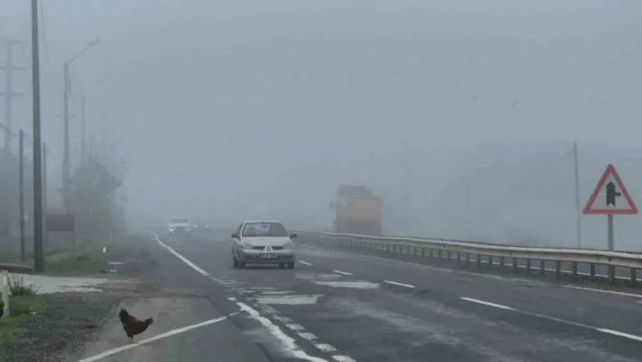 Tekirdağ-Muratlı karayolunda yoğun sis etkili oldu