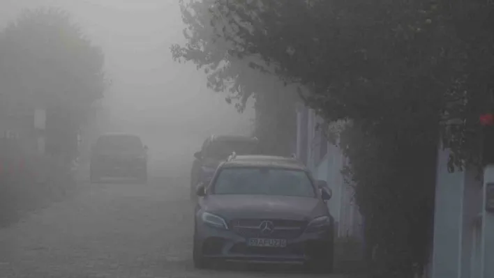 Tekirdağda yoğun sis etkili oldu: Kent adeta sisin içinde kayboldu