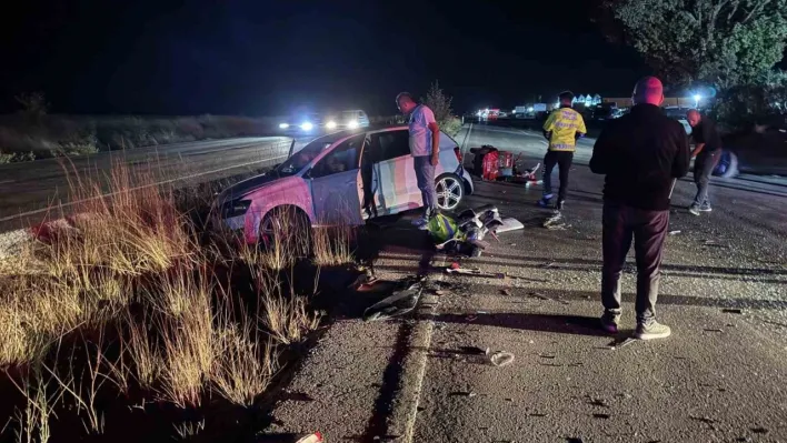 Ters yönden gelen elektrikli bisiklet kazaya neden oldu: 3 yaralı