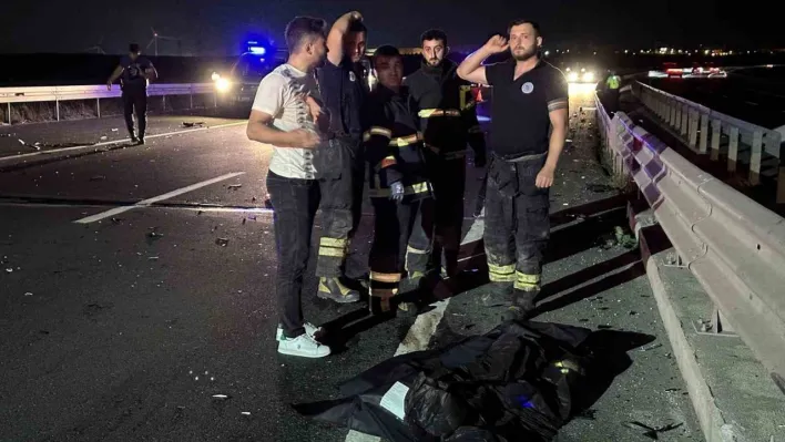 Ters yöne giren motosikletli arabayla kafa kafaya çarpıştı: 1 ölü, 5 yaralı