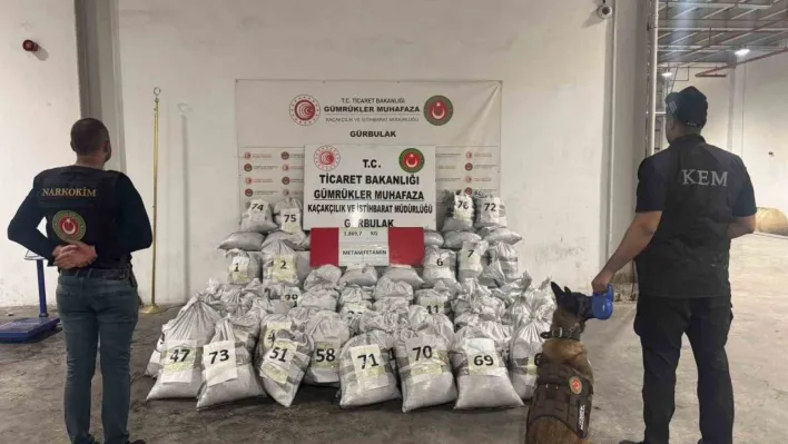 Ticaret Bakanlığı, Gürbulak'ta 1 ton 870 kilo uyuşturucu ele geçirdi