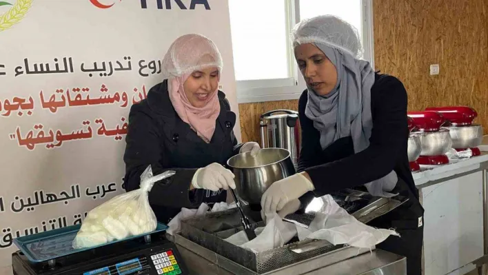 TİKA'dan Filistinli kadınlara yönelik imalathane ve eğitim desteği