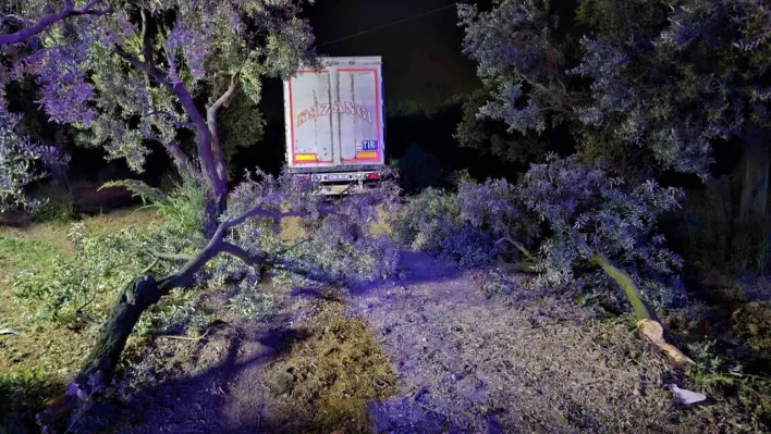 Tır otomobili biçti: 1 ölü, 1 yaralı