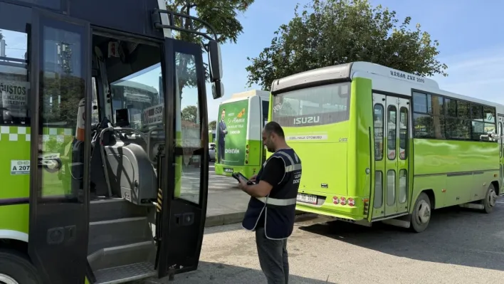 Toplu taşımada 120 araca sıkı denetim