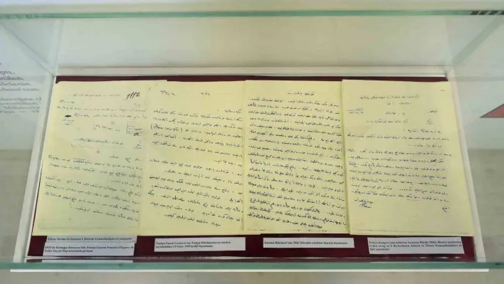Trakya Paşaeli Müdafaa-İ Hukuk Cemiyeti ile I. Kolordu'ya ait belgeler Lozan Müzesinde sergilenecek