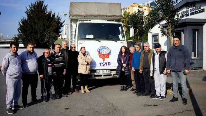 TSYD'den, deprem bölgesine destek devam ediyor