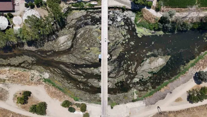 Tunca Nehri'nde su akışı durdu