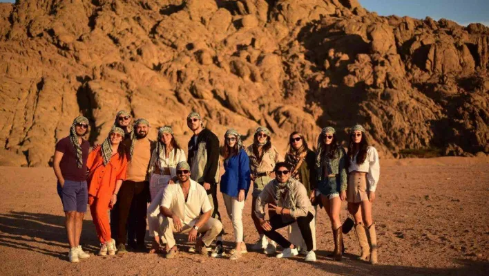 Türk oyuncular Mısır'ın en ünlü tatil merkezinde buluştu