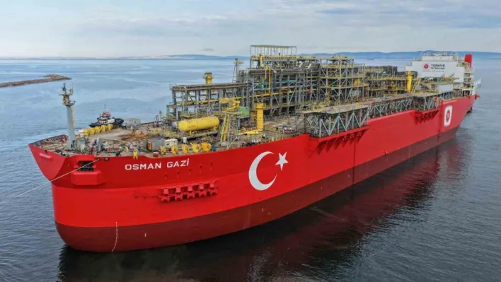 Türkiye'nin ilk yüzer üretim platformu 'Osman Gazi' doğal gaz üretimini iki katına çıkaracak