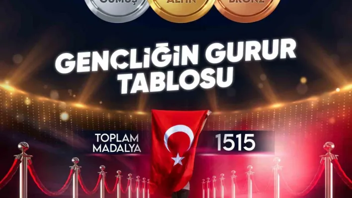Türkiye'nin milli gururları müsabakalarda bin 515 madalya elde etti
