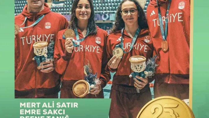 Türkiye, yüzmede 6 altın, 2 gümüş, 1 bronz madalya kazandı