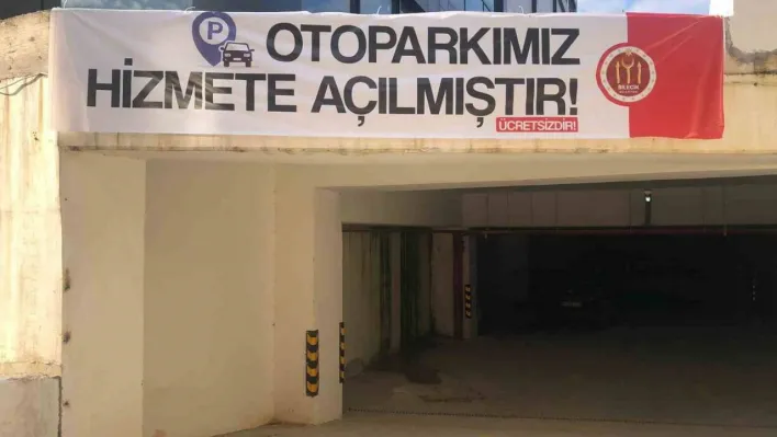 Ücretsiz otopark hizmete açıldı