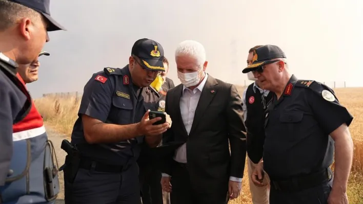 Vali Gül'den Yangın Bölgesine Ziyaret