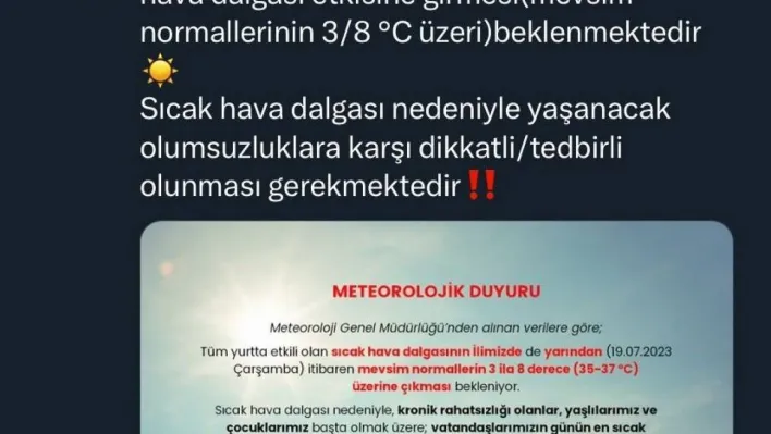 Valilik uyardı, o saatlere dikkat